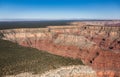 Grand Canyon Sout Rim aerial view from helicopter Royalty Free Stock Photo