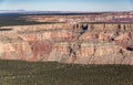 Grand Canyon Sout Rim aerial view from helicopter Royalty Free Stock Photo