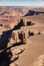 Grand Canyon Sout Rim (aerial view from helicopter) Royalty Free Stock Photo