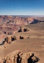 Grand Canyon Sout Rim (aerial view from helicopter Royalty Free Stock Photo