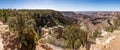 Grand Canyon South Rim Panorama Royalty Free Stock Photo