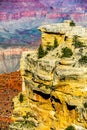 Grand Canyon sunny day with blue sky Royalty Free Stock Photo