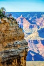 Grand Canyon sunny day with blue sky Royalty Free Stock Photo