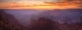 Grand Canyon Sunset Panorama Royalty Free Stock Photo