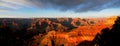 Grand Canyon Sunset Panorama Royalty Free Stock Photo