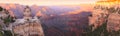 Grand Canyon Sunset Panorama Royalty Free Stock Photo