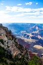 Grand Canyon vertical near sunset Royalty Free Stock Photo