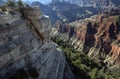 A Grand Canyon view from an overlook on the north rim. Royalty Free Stock Photo