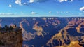 Tourists on the edge at the Grand Canyon in Arizona