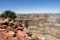 Grand Canyon West Rim panorama - Arizona, AZ Royalty Free Stock Photo