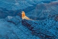 Grand Canyon Winter First Sun Rays Royalty Free Stock Photo