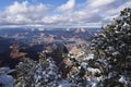 Grand Canyon winter scene Royalty Free Stock Photo