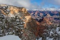 Grand Canyon Winter Scenic Royalty Free Stock Photo