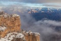 Grand Canyon Winter Scenic Royalty Free Stock Photo