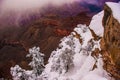 Grand Canyon Winter Season Royalty Free Stock Photo
