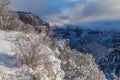 Grand Canyon Winter Snow Royalty Free Stock Photo