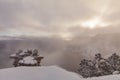 Grand Canyon Winter at Sunrise Royalty Free Stock Photo