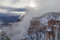 Grand Canyon Winter Sunrise Scenic Royalty Free Stock Photo