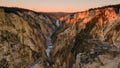 Grand canyon of Yellowstone National park Wyoming Royalty Free Stock Photo