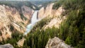 Grand Canyon of Yellowstone waterfall Royalty Free Stock Photo