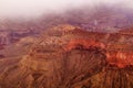 Grand Canyons in snow Royalty Free Stock Photo