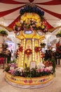 The Grand Carousel Garden as a part of the `Carnival` theme flower decoration during famous Macy`s Annual Flower Show