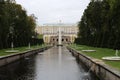 Grand Cascade, Grand Peterhof Palace Royalty Free Stock Photo