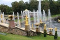 Grand Cascade, Grand Peterhof Palace Royalty Free Stock Photo