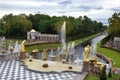 Grand cascade in Pertergof, Saint-Petersburg Royalty Free Stock Photo