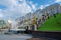 Grand cascade .Peterhof Palace Royalty Free Stock Photo