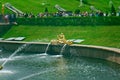 Grand cascade .Peterhof Palace Royalty Free Stock Photo