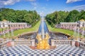 Grand Cascade in Peterhof south Park. St Petersburg, Russia