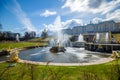 The Grand Cascade and Samson Fountain at Peterhof Royal Palace - Saint Petersburg, Russia Royalty Free Stock Photo