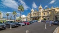 Grand Casino in Monte Carlo timelapse , Monaco. historical building Royalty Free Stock Photo