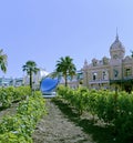 Grand Casino Monte - Carlo with vineyards on the foreground Royalty Free Stock Photo