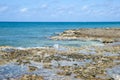 Grand Cayman Island Rocky Coastline Royalty Free Stock Photo