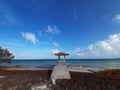 Grand Cayman ocean dock Royalty Free Stock Photo