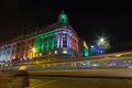 DUBLIN, IRELAND - JANUARY 1, 2017 The Grand Central Bar, New Year`s decoration