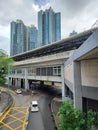 Grand Central and Kwun Tong MTR Station Kowloon Hong Kong Royalty Free Stock Photo