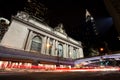 Grand Central on Pershing Square at dusk, New York City Royalty Free Stock Photo