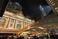 Grand Central railway station, Chrysler and Metlife buildings by night, USA Royalty Free Stock Photo