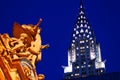 Grand Central Station and Chrysler Building, New York Royalty Free Stock Photo