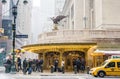 Grand Central Terminal, NYC, in a snowstorm Royalty Free Stock Photo