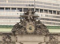 Grand Central Terminal, Statues, Clock Royalty Free Stock Photo
