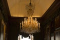 Grand Chandaleer Hanging In Luxurious Hallway From Histroy