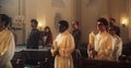 The Grand Church& x27;s Liturgy Begins With Ministers, Priests Walking In Procession, Holding Royalty Free Stock Photo