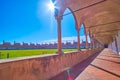 Grand Cloister of Certosa di Pavia monastery with medieval arcades and monk`s cells, Italy Royalty Free Stock Photo