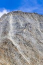 Grand Couloir, Couloir du Gouter on Mont Blanc Royalty Free Stock Photo