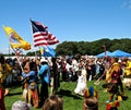 Grand Entry at Shinnecock POW WOW Royalty Free Stock Photo