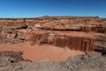 Grand Falls Chocolate Falls is northeast of Flagstaff, Arizona.